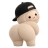 musebutt muse mascot